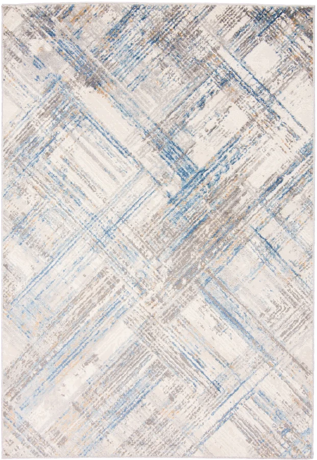 Dywan Modern Rugs - VARIOUS G505B White/D_Blue