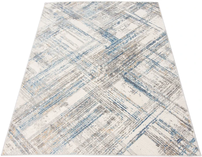 Dywan Modern Rugs - VARIOUS G505B White/D_Blue
