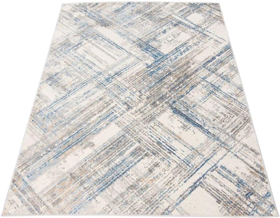 Dywan Modern Rugs - VARIOUS G505B White/D_Blue