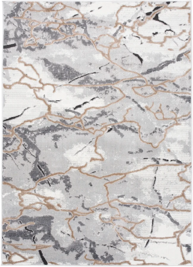 Dywan Modern Rugs - VARIOUS R215D L_Gray/D_Vizon