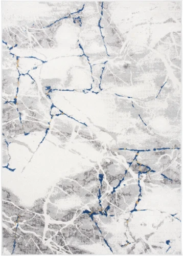 Dywan Modern Rugs - VARIOUS R216B L_Gray/D_Blue