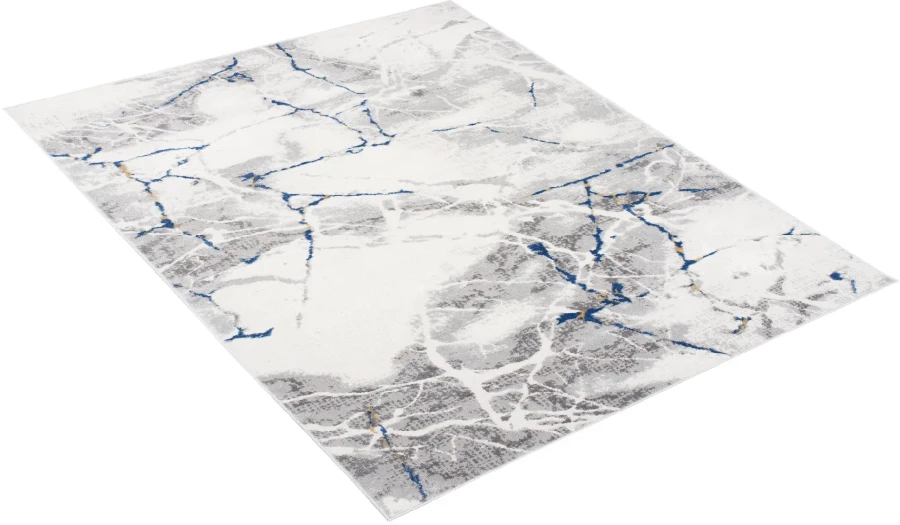 Dywan Modern Rugs - VARIOUS R216B L_Gray/D_Blue