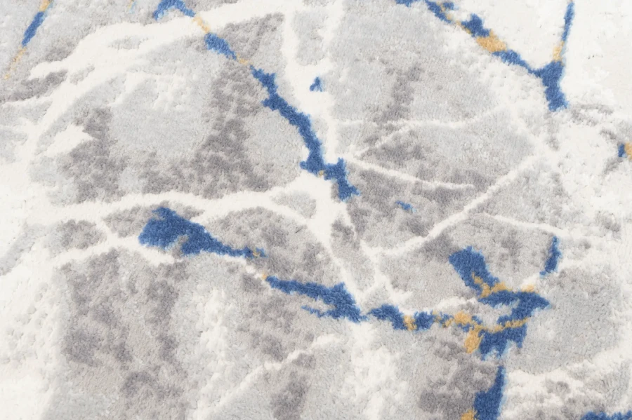 Dywan Modern Rugs - VARIOUS R216B L_Gray/D_Blue