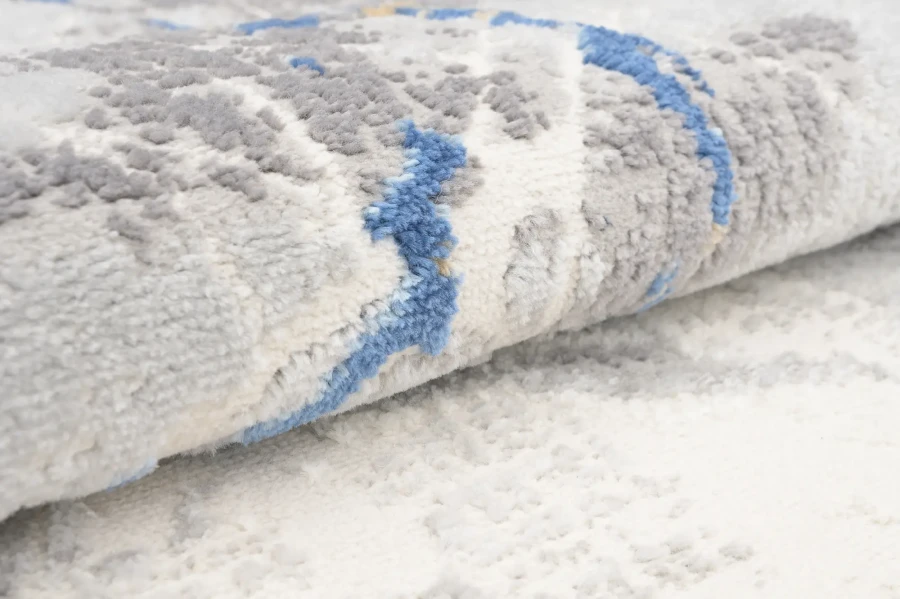 Dywan Modern Rugs - VARIOUS R216B L_Gray/D_Blue