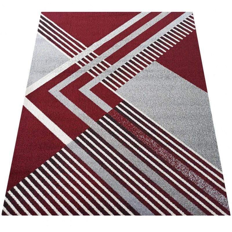 Dywan Art Rugs - ADORE 03 Szaro-Czerwony