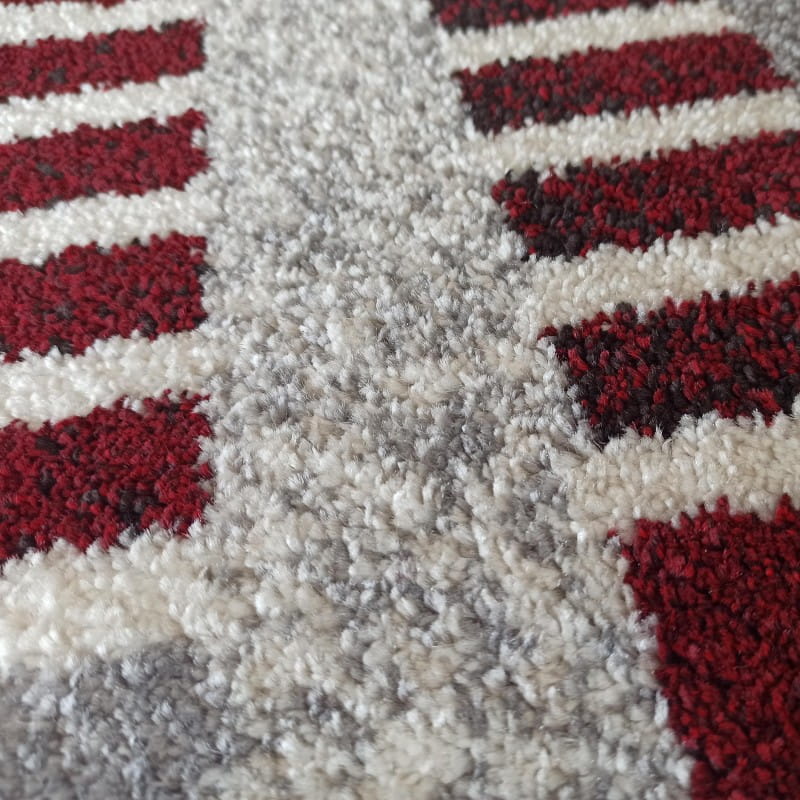 Dywan Art Rugs - ADORE 03 Szaro-Czerwony