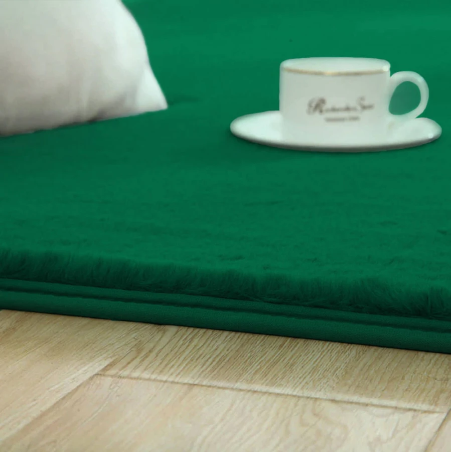 Dywan Pluszowy Art Rugs - RABBIT BottleGreen