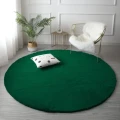 Dywan Pluszowy Art Rugs - RABBIT BottleGreen Koło
