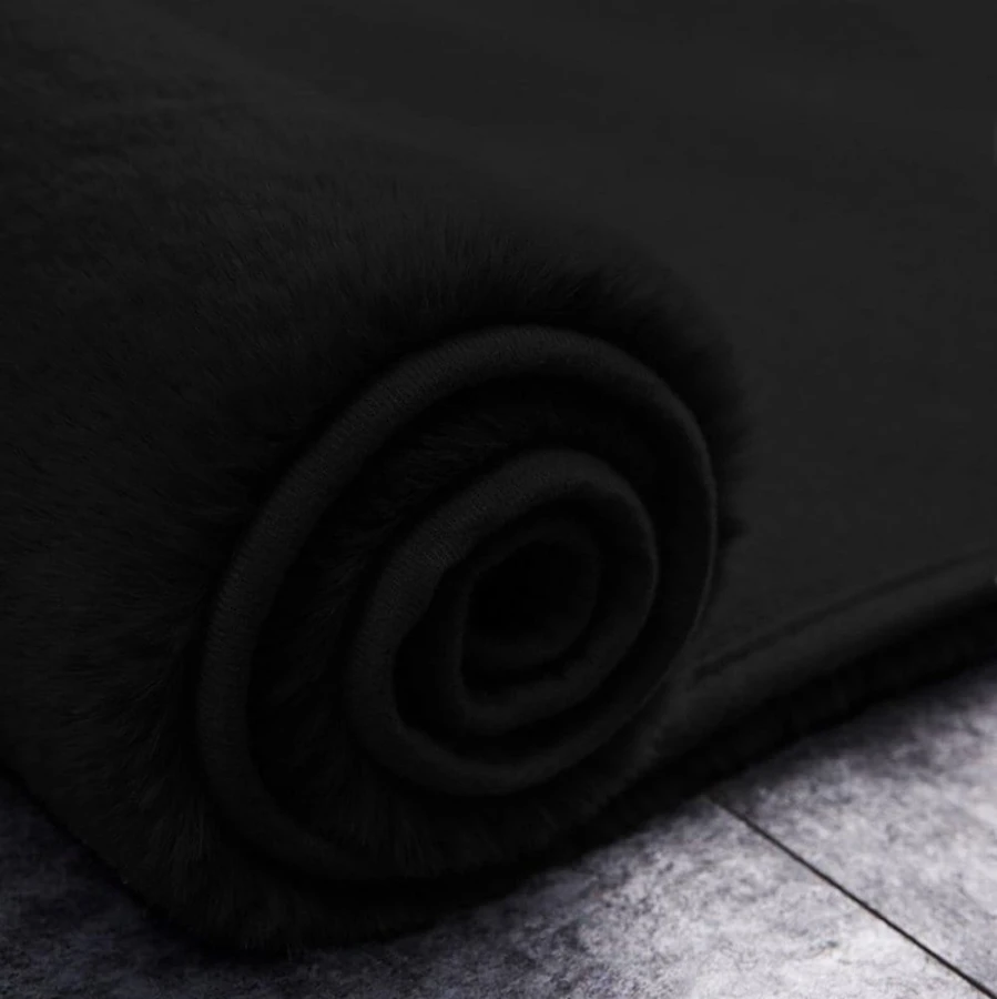 Dywan Pluszowy Art Rugs - RABBIT Black