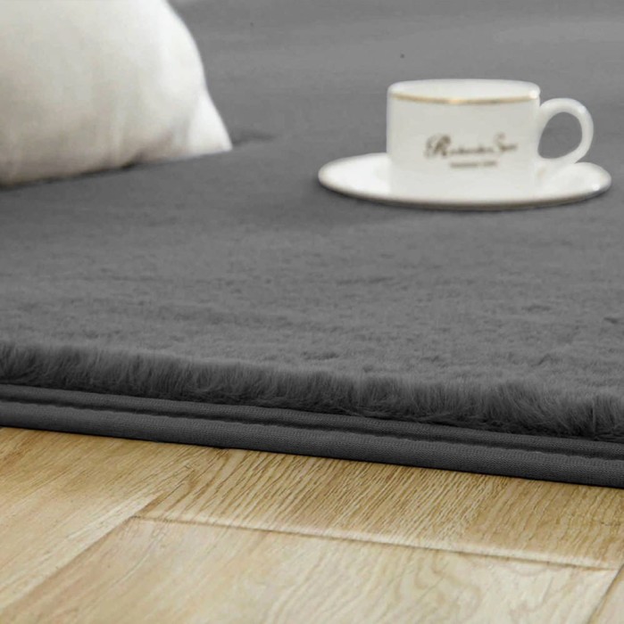 Dywan Pluszowy Art Rugs - RABBIT Silver