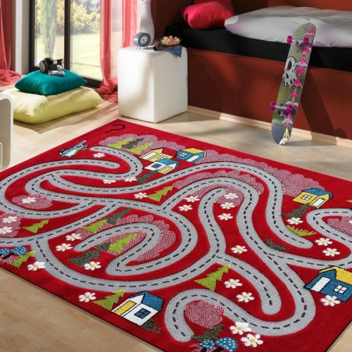 Dywan do Przedszkola - NEW TORINO Color Kids 02 Red
