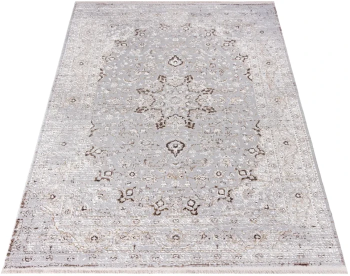 Dywan Modern Rugs - ELEGANCE K892D L.Grey/White