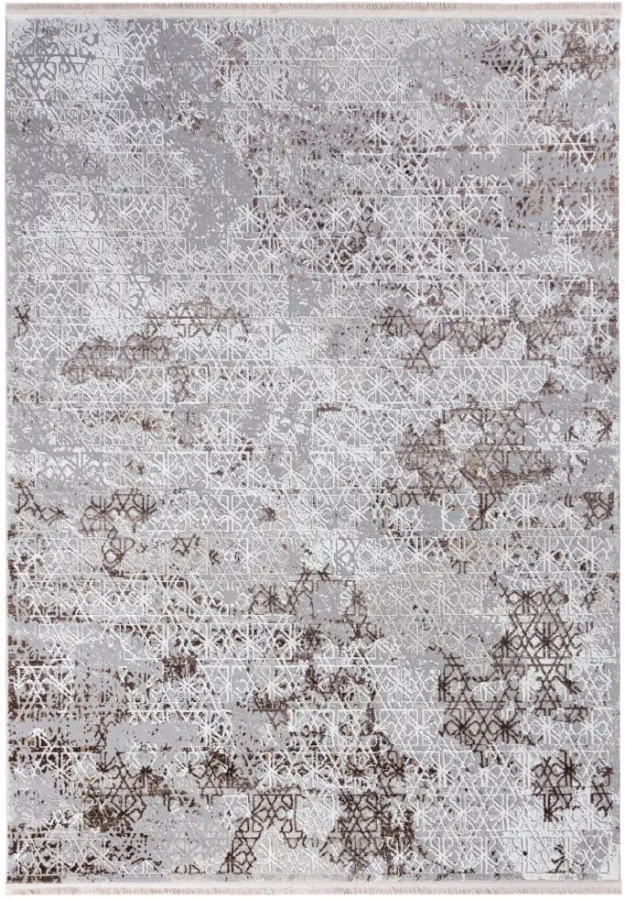 Dywan Modern Rugs - ELEGANCE K918D L.Gray/White