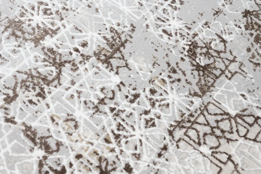 Dywan Modern Rugs - ELEGANCE K918D L.Gray/White
