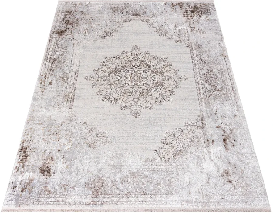 Dywan Modern Rugs - ELEGANCE K895D Cream/L.Gray