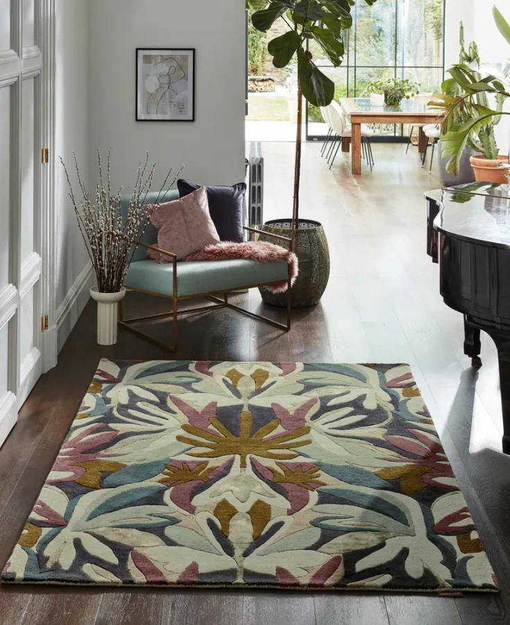 Dywan Harlequin - MELORA 142702 Positano/Succulent/Gold