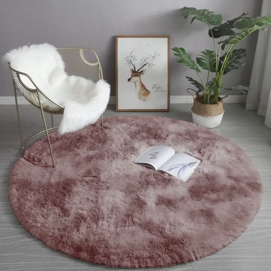 Dywan Pluszowy Art Rugs - T-VELVET Purple koło