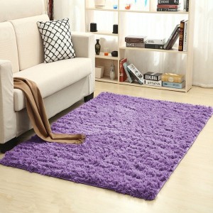 Dywan Pluszowy Art Rugs - T-VELVET Purple Flower