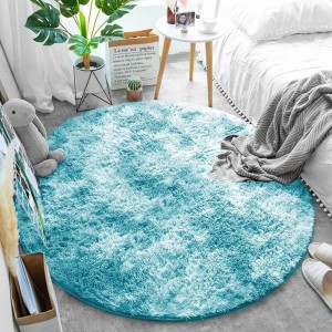 Dywan Pluszowy Okrągły Art Rugs - PLUSH Niebieski