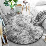 Dywan Pluszowy Okrągły Art Rugs - PLUSH Srebrny
