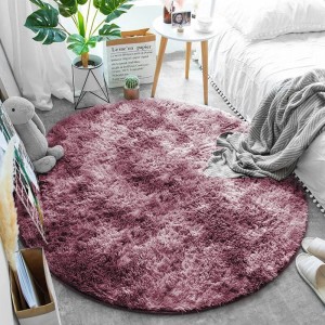 Dywan Pluszowy Okrągły Art Rugs - PLUSH Czerwony