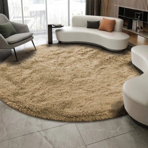 Dywan Pluszowy Okrągły Art Rugs - PLUSH Cappuccino Camel 