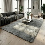 Dywan Pluszowy Art Rugs - RABBIT Srebrny