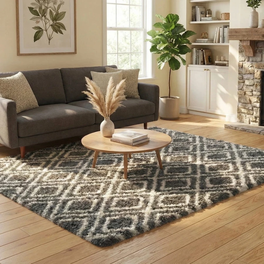 Dywan Pluszowy Art Rugs - MARRAKESH Czarny