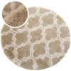 Dywan Pluszowy Okrągły Art Rugs - MARRAKESH Beżowy