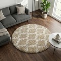 Dywan Pluszowy Okrągły Art Rugs - MARRAKESH Beżowy