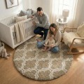 Dywan Pluszowy Okrągły Art Rugs - MARRAKESH Beżowy