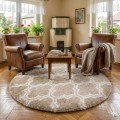 Dywan Pluszowy Okrągły Art Rugs - MARRAKESH Beżowy