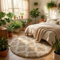 Dywan Pluszowy Okrągły Art Rugs - MARRAKESH Beżowy