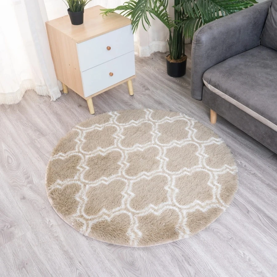 Dywan Pluszowy Okrągły Art Rugs - MARRAKESH Beżowy