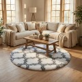 Dywan Pluszowy Okrągły Art Rugs - MARRAKESH Biały