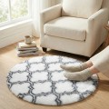 Dywan Pluszowy Okrągły Art Rugs - MARRAKESH Biały