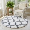 Dywan Pluszowy Okrągły Art Rugs - MARRAKESH Biały
