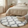 Dywan Pluszowy Okrągły Art Rugs - MARRAKESH Biały