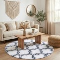Dywan Pluszowy Okrągły Art Rugs - MARRAKESH Biały