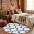 Dywan Pluszowy Okrągły Art Rugs - MARRAKESH Biały