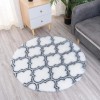 Dywan Pluszowy Okrągły Art Rugs - MARRAKESH Biały