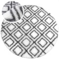 Dywan Pluszowy Okrągły Art Rugs - MARRAKESH Biały