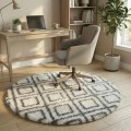 Dywan Pluszowy Okrągły Art Rugs - MARRAKESH Biały