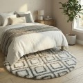 Dywan Pluszowy Okrągły Art Rugs - MARRAKESH Biały