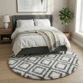 Dywan Pluszowy Okrągły Art Rugs - MARRAKESH Biały