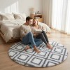 Dywan Pluszowy Okrągły Art Rugs - MARRAKESH Biały