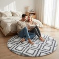 Dywan Pluszowy Okrągły Art Rugs - MARRAKESH Biały