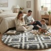 Dywan Pluszowy Okrągły Art Rugs - MARRAKESH Czarny