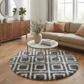 Dywan Pluszowy Okrągły Art Rugs - MARRAKESH Czarny