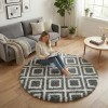 Dywan Pluszowy Okrągły Art Rugs - MARRAKESH Czarny